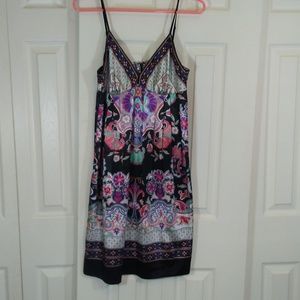 I.C.E. Floral Pattern Slip Dress